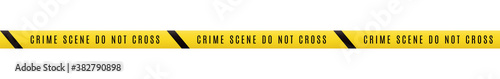 Police line do not cross. Seamless barrier tape. Crime scene border. Accident restriction line.