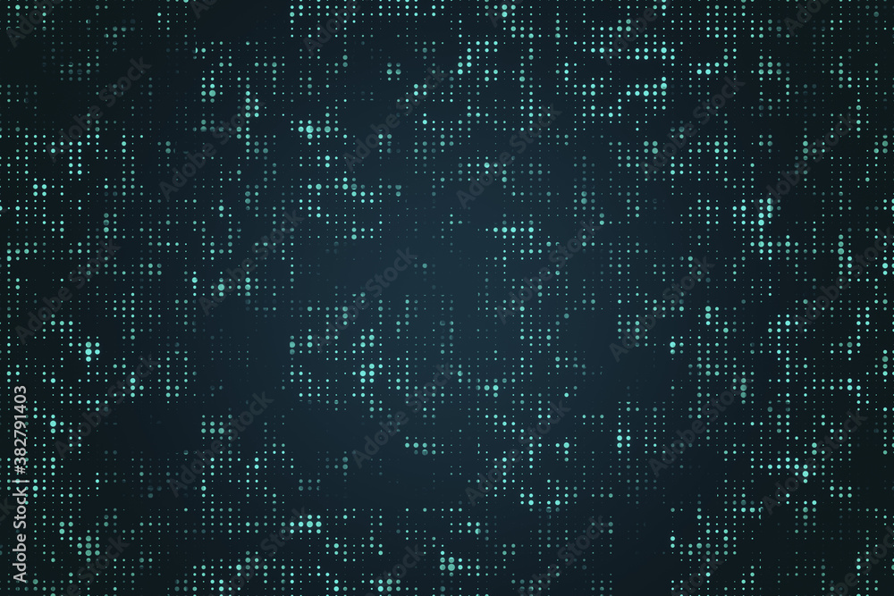 Digital blue dots background. Digital blue dots background.