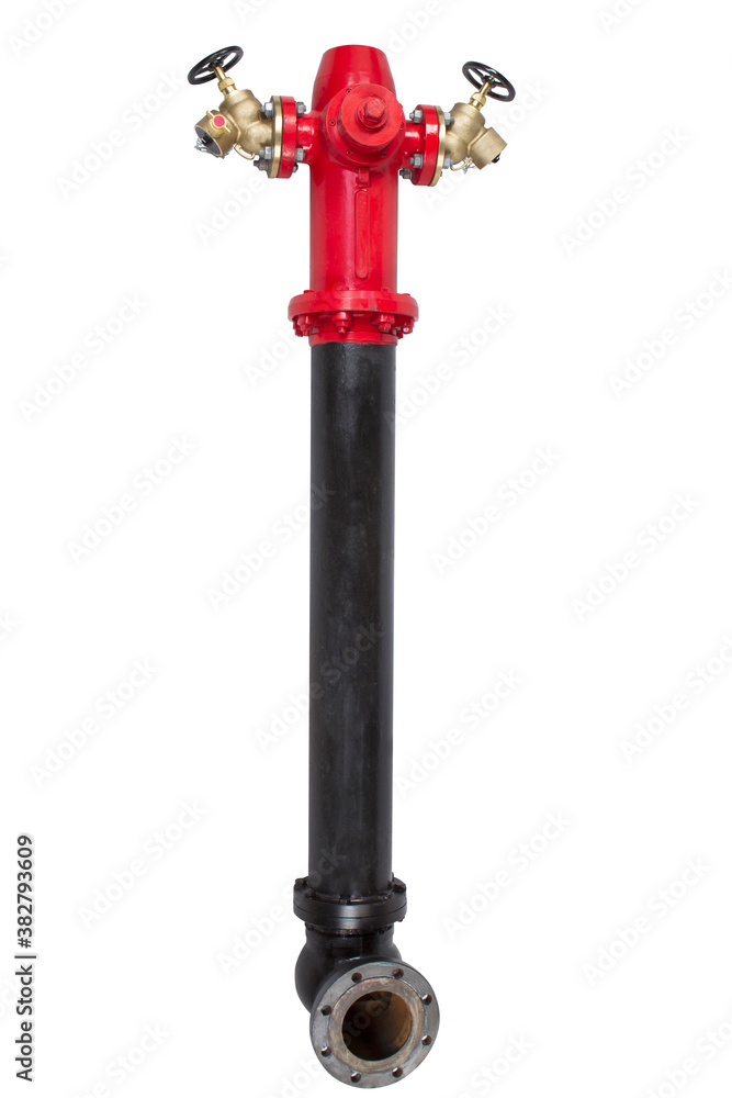 Fire valve on white background Fire valve on white background