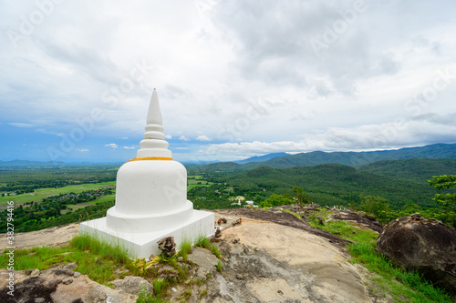 Wat Phra Phutthabat Doi Lon, the temple on mountain, Tak province, Thailand