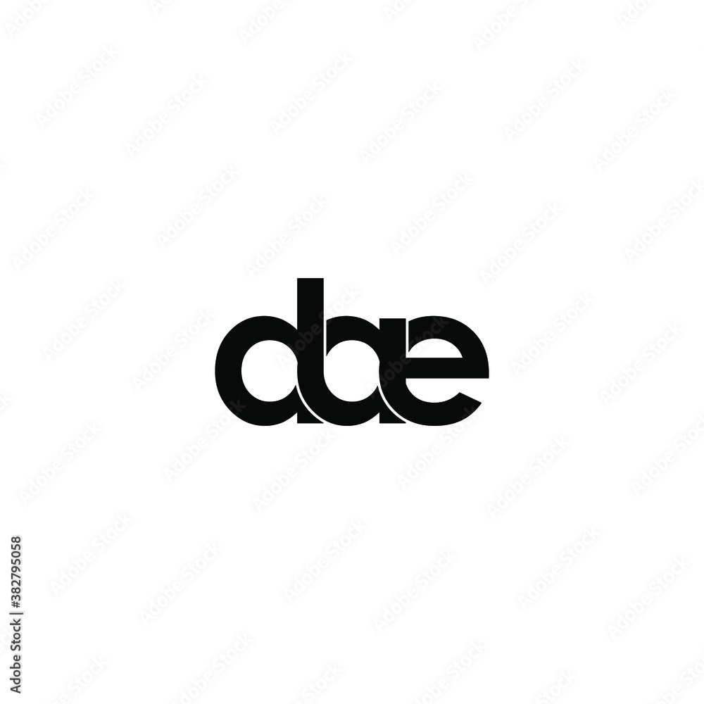 dae letter original monogram logo design dae letter original monogram logo design