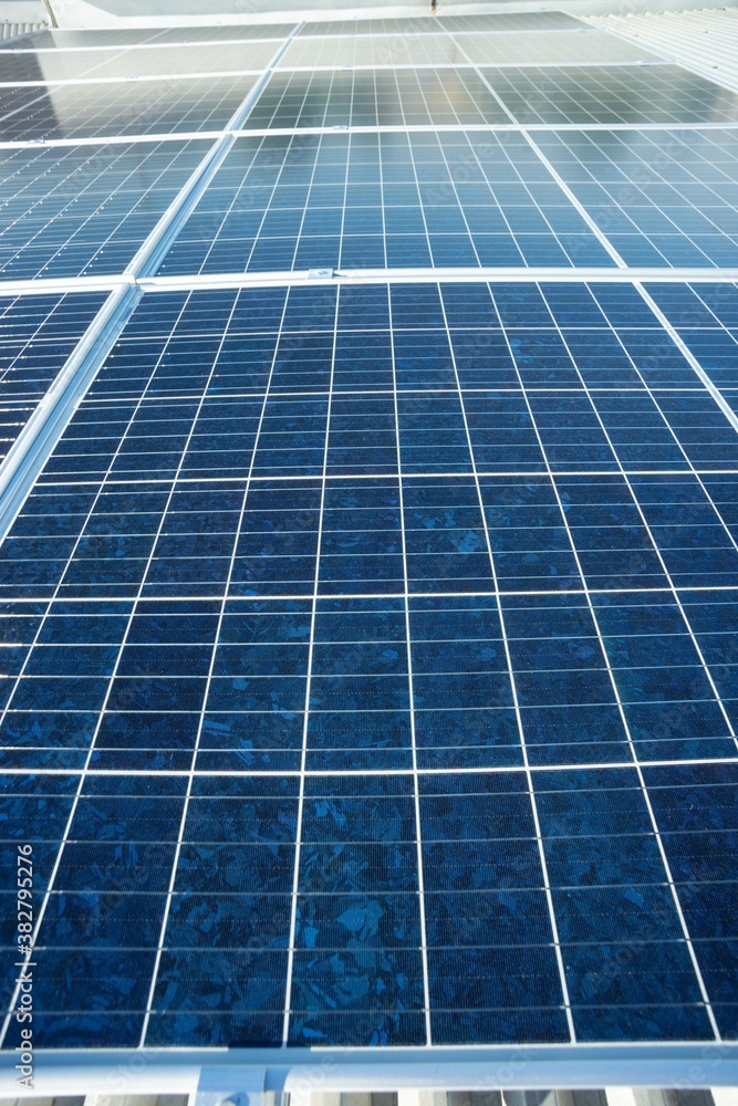 installation of photovoltaic panels on an aluminum roof
installation of photovoltaic panels on an aluminum roof