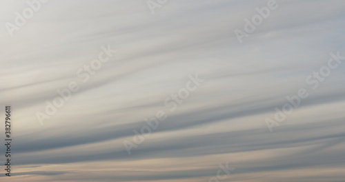 background of spindrift clouds on evening sky