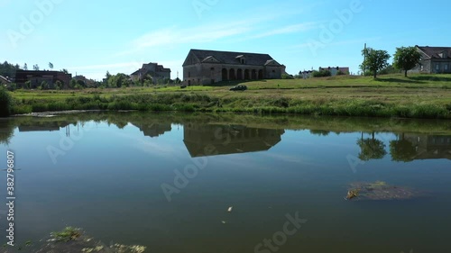 Bread barn in an old noble estate in Priluki, Belarus. The Estate of the Chapskies in the Village Priluki
 photo