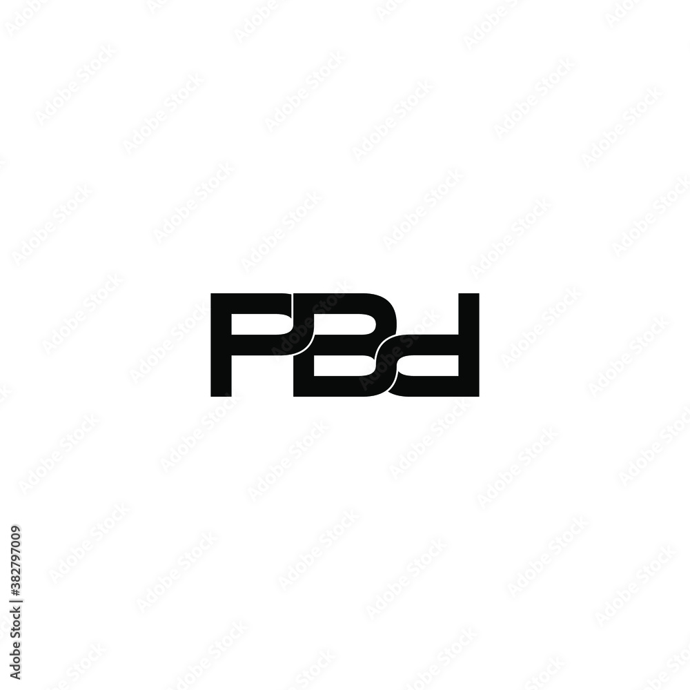 pbd letter original monogram logo design