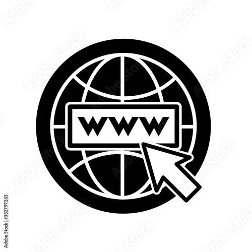 nternet. go to website symbol icon illustration