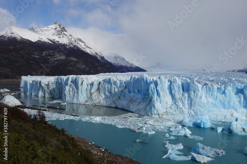 Perito Moreno glacier and mountain