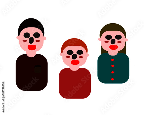 family of three  a family symbol