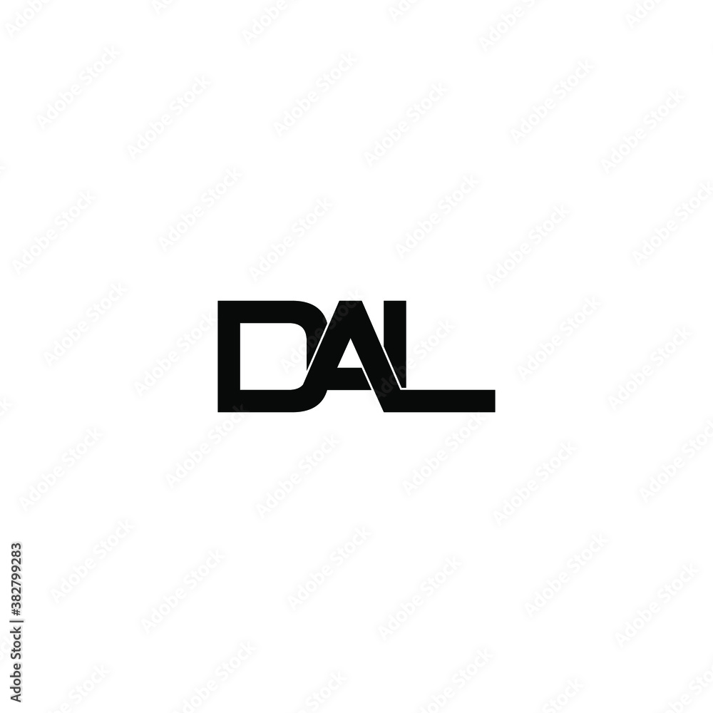 Fototapeta premium dal letter original monogram logo design
