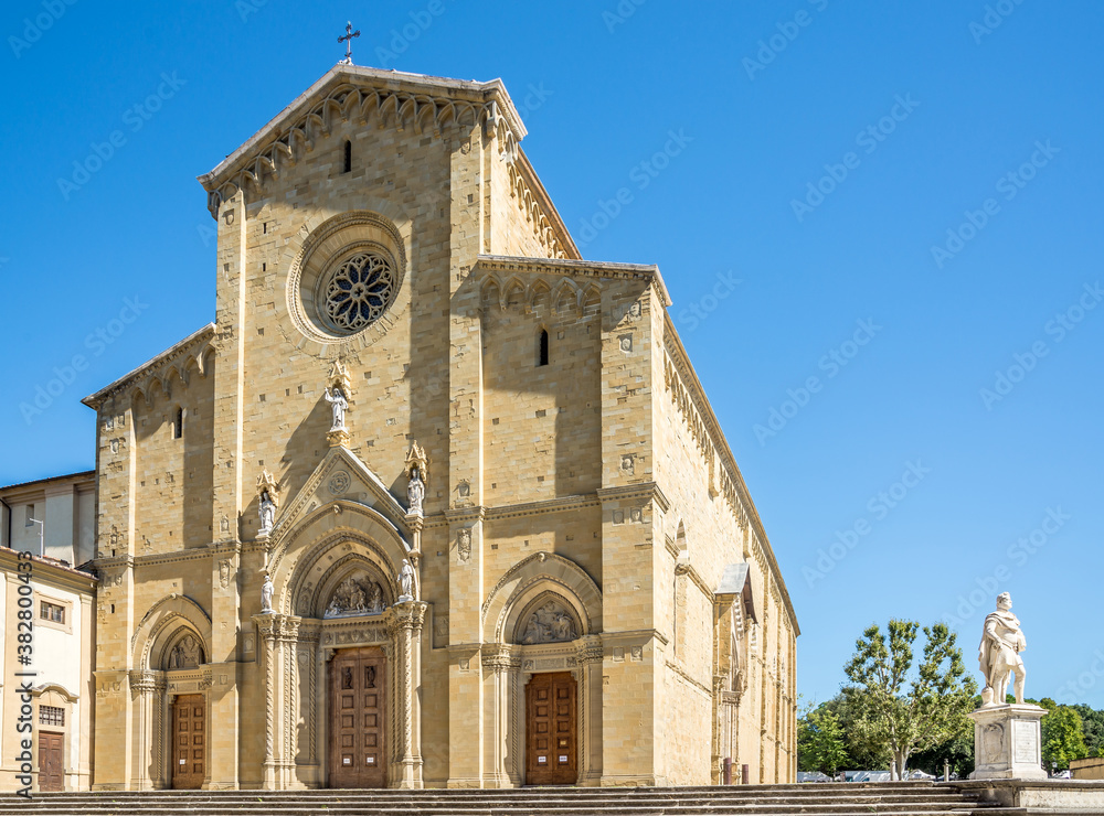 View at the Cathedral of Saint Donatus in Arezzo, Italy