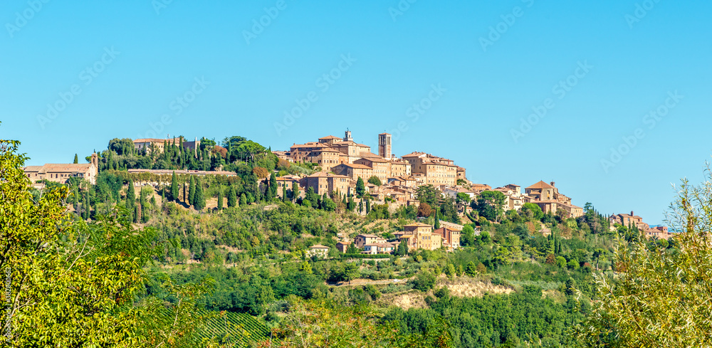 Panoramic view at the Montepulciano town - Italy