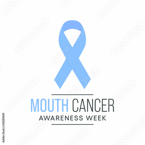 Vector illustration on the theme of Mouth Cancer awareness week observed each year during November.
