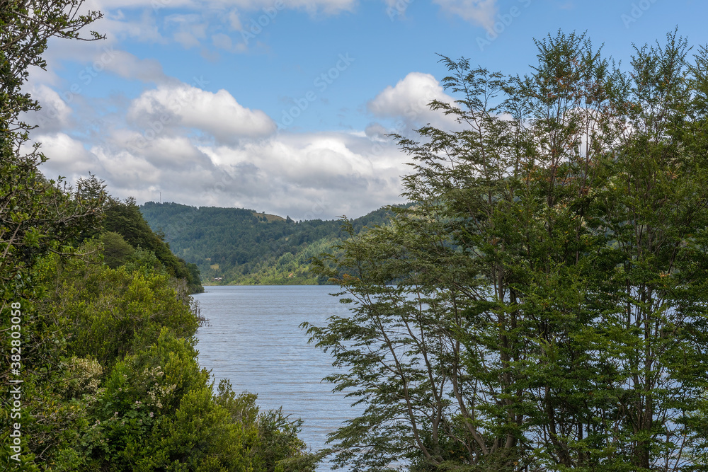 Tinquilco Lake in Huerquehue National Park, Pucon, Chile
