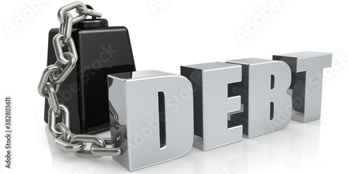 Metallic debt word chain to weight