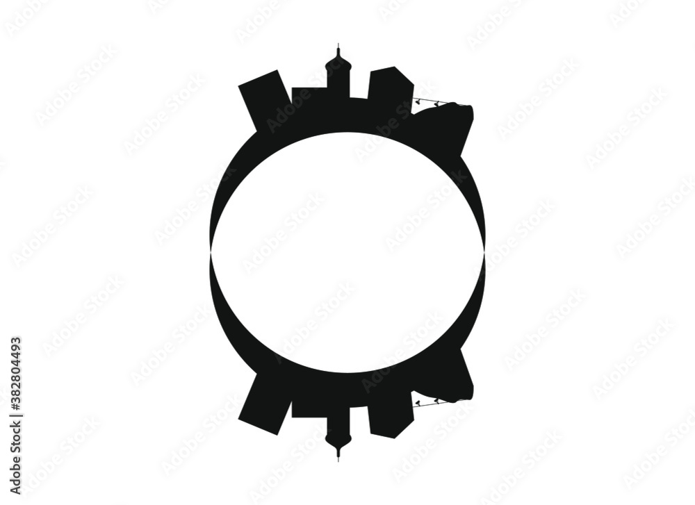 Fototapeta premium Bregenz city skyline in Austria.