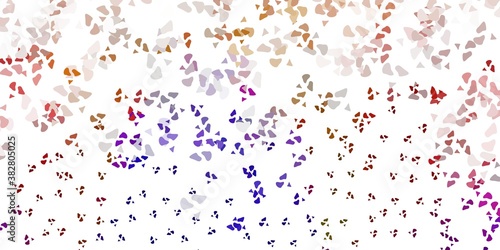 Light multicolor vector template with abstract forms.