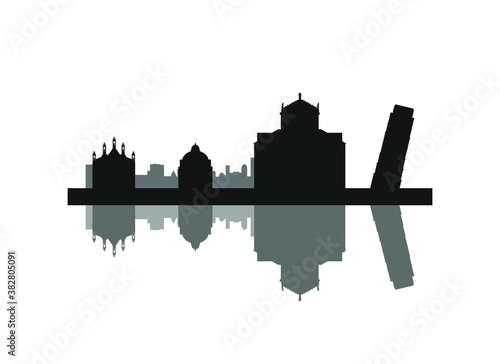 Pisa city skyline in Italy. 