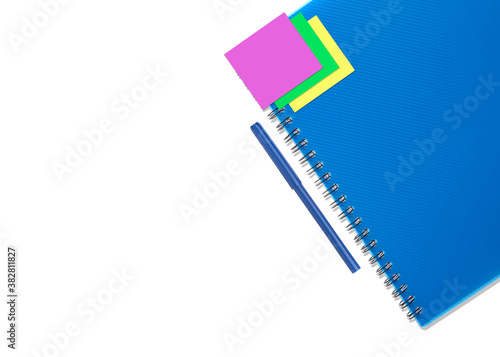 Mock-up office accessories. White background with copy space for inscription. Isolated