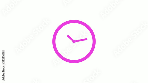 Free Download New pink color circle clock icon without trick,New clock icon on white background - GFXLoad