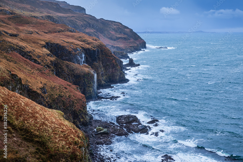 Moody Weather Coastal Scene Scotland
