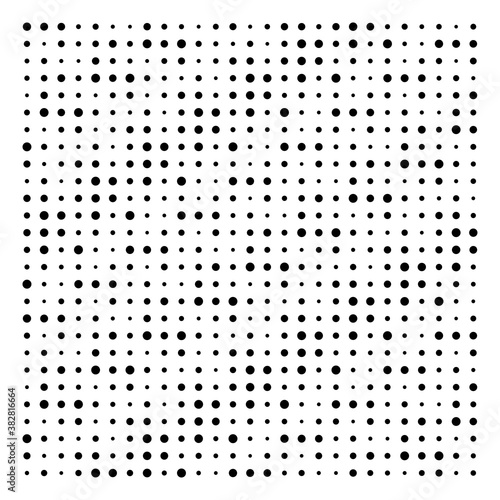 Halftone dots, dotted pattern. Pointillist, pointillism vector illustration. Speckles textire