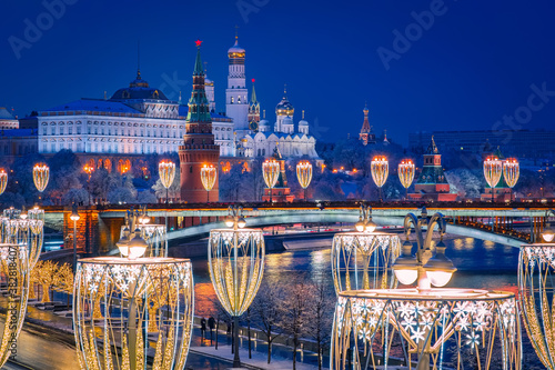 Christmas evening in Moscow...