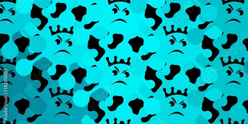 Dark green vector backdrop with virus symbols.