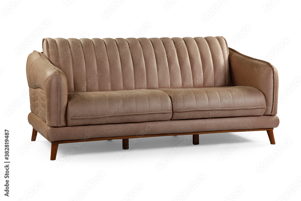 Modern comfortable furniture on white background . corner view Modern comfortable furniture on white background . corner view
