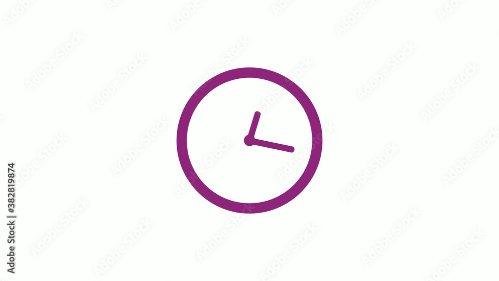 New pink dark circle 12 hours clock isolated without trick,clock icon New pink dark circle 12 hours clock isolated without trick,clock icon