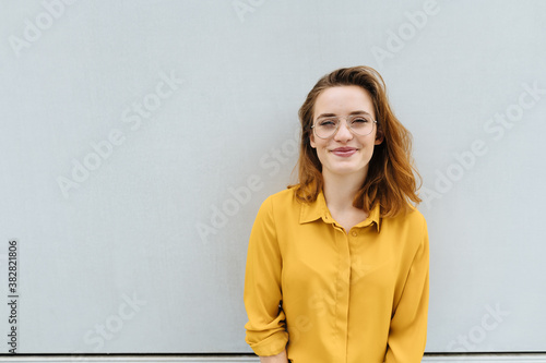 Bild auf Leinwand Young woman with a sweet happy smile