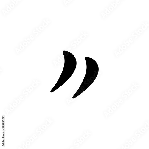 quote icon vector symbol
