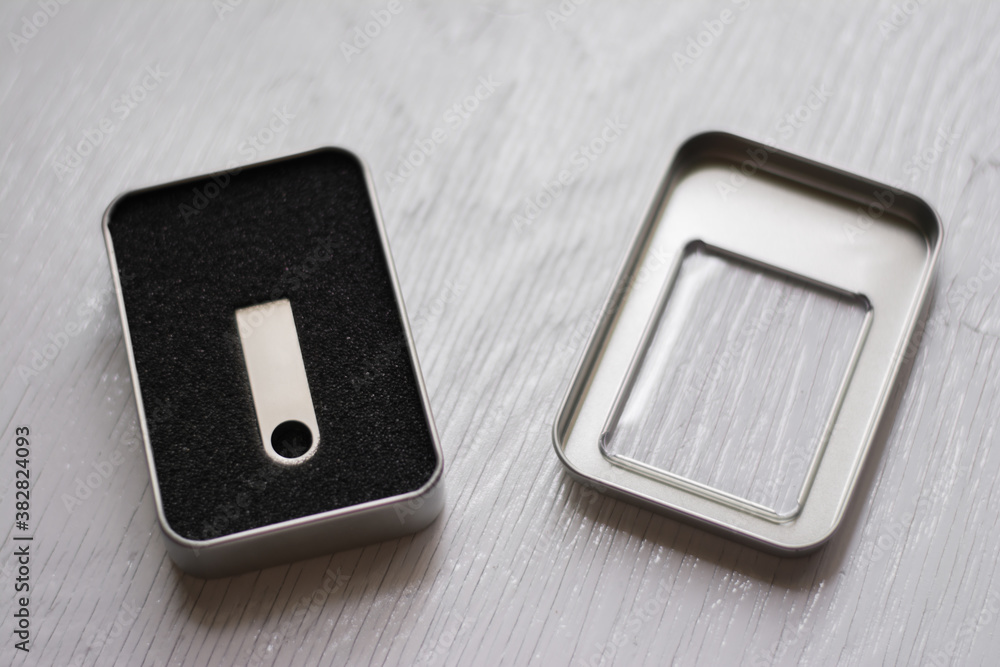 USB Flash Drive closeup on white background USB Flash Drive closeup on white background