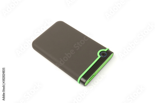 external hard drive for backup on a white background
