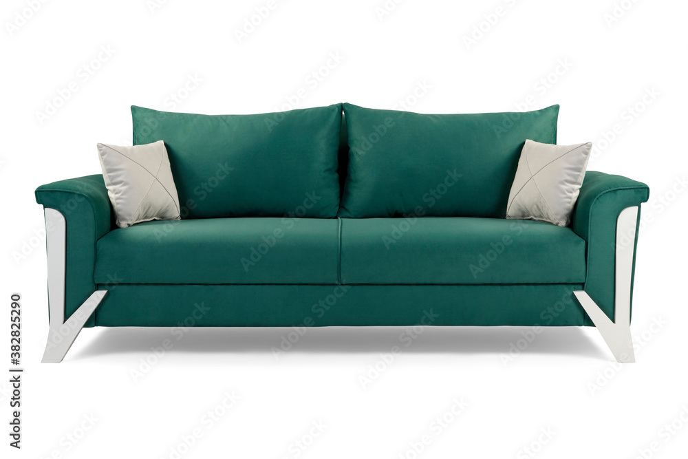 Modern comfortable furniture on white background . corner view Modern comfortable furniture on white background . corner view