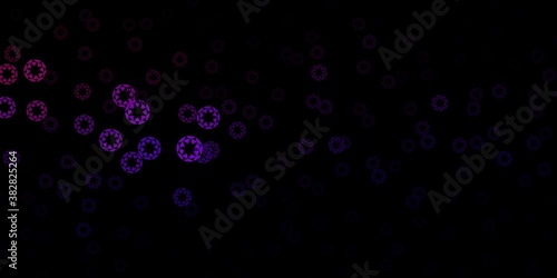 Dark purple  pink vector texture with disks.
