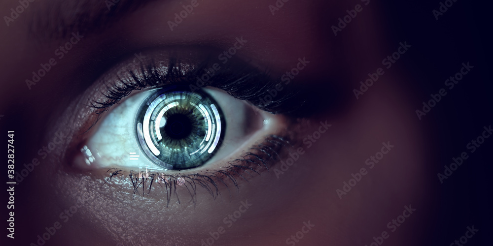 Fototapeta premium Macro image of human eye