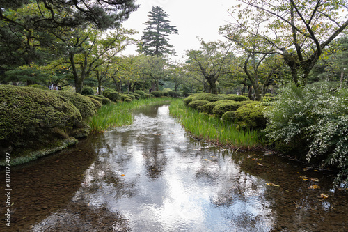 Kanazawa Kenrokuen garden in Japan