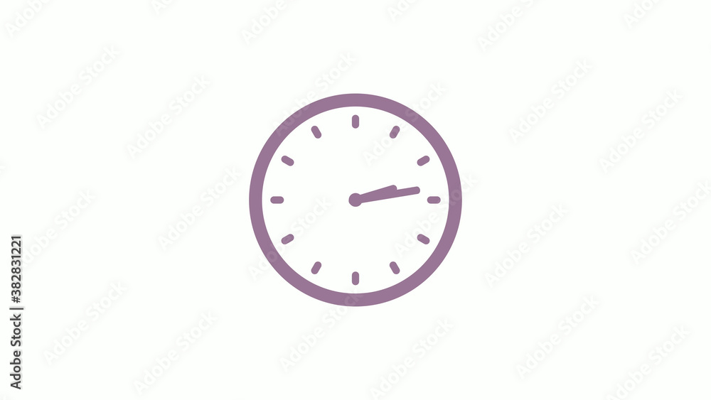 Pink gray circle 12 hours clock icon on white background,clock icon Pink gray circle 12 hours clock icon on white background,clock icon