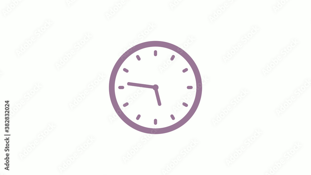 Pink gray circle 12 hours clock icon on white background,clock icon Pink gray circle 12 hours clock icon on white background,clock icon