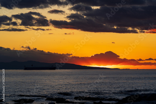 sunset over the sea © ryuichi niisaka