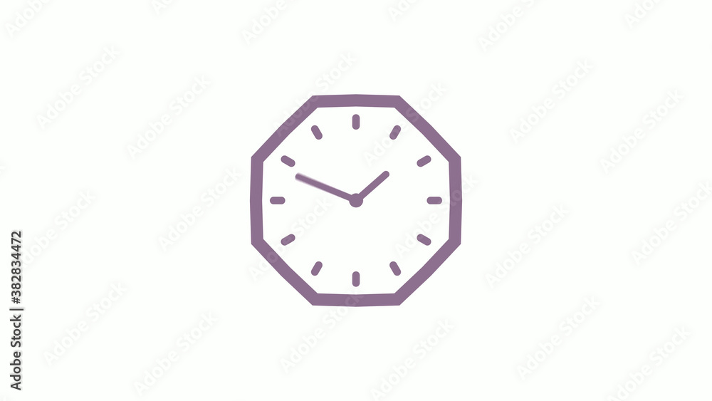 12 hours counting down pink gray clock icon on white background,clock icon,clock isolated