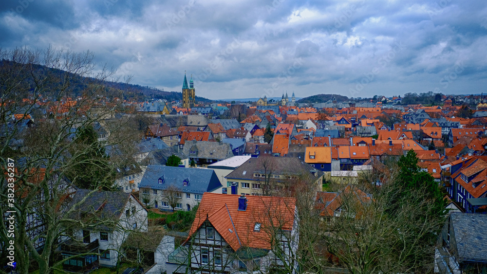 Blick auf die historische Altstadt der Kaiserstadt Goslar
