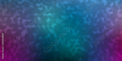 Dark blue, red vector texture with memphis shapes.