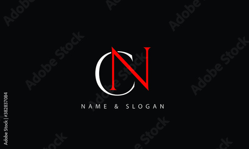 CN, NC, C, N abstract letters logo monogram