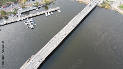 Vyborg, city, Russia, bridge, ship, yacht