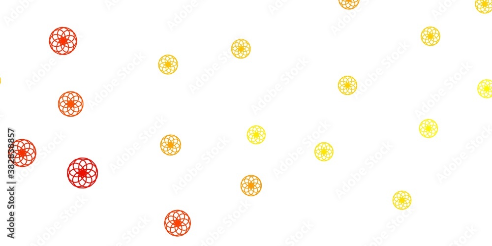 Light Yellow vector background with bubbles. Light Yellow vector background with bubbles.
