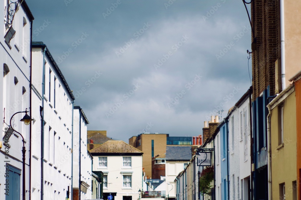 Houses in the city