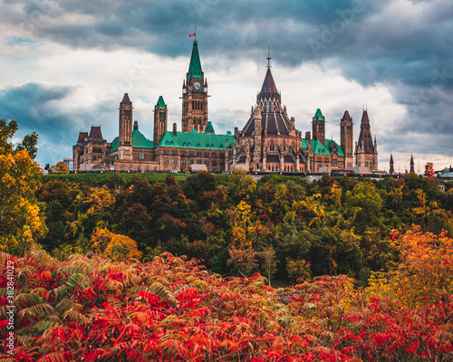 Parliament Hill in Fall, Ottawa, Ontario, Canada