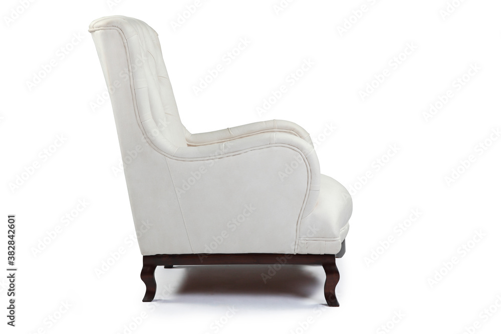 armchair Isolated on White Background. side View armchair Isolated on White Background. side View