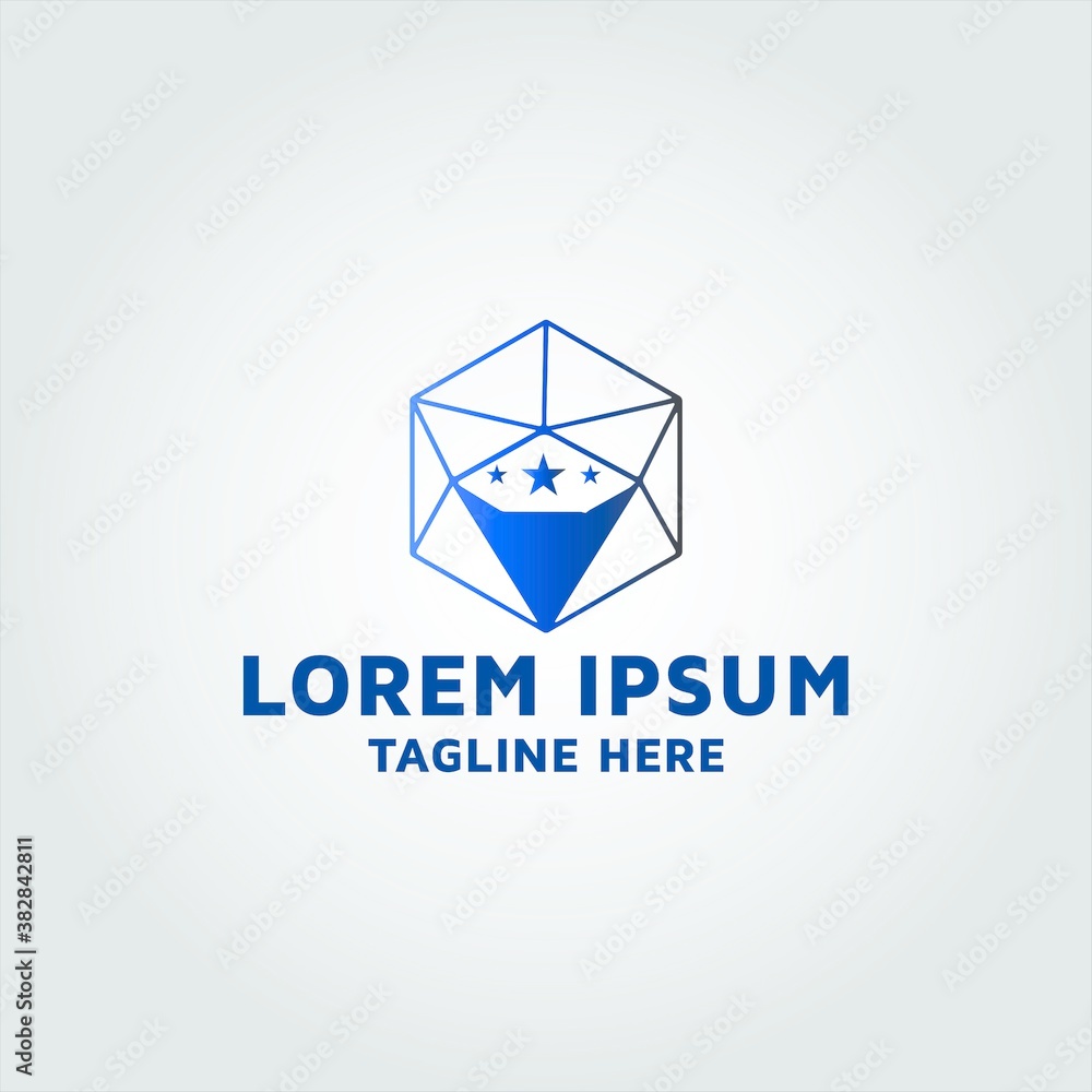 Fototapeta premium World Diamond logo design idea and inspiration